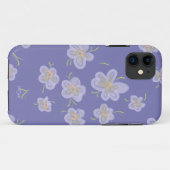 Paarse Petals Case-Mate iPhone Case (Achterkant (horizontaal))