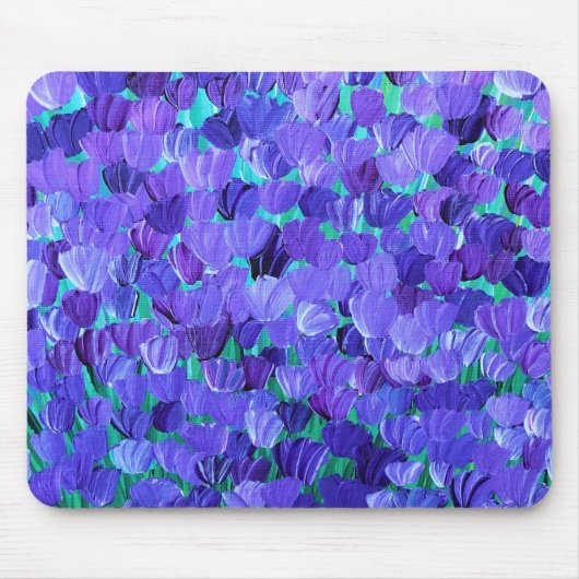 Paarse Petals Muismat (Voorkant)