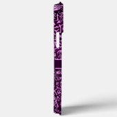 Paarse petroglyphs (aanpasbaar) Case-Mate iPhone case (Achterkant / Rechts)