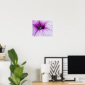 Paarse Petunia Bloem Fotografische Art Print (Thuiskantoor)