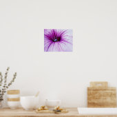 Paarse Petunia Bloem Fotografische Art Print (Keuken)