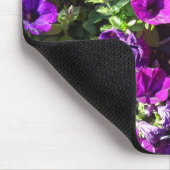 Paarse Petunia Bloemventilator Muismat (Hoek)