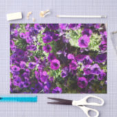 Paarse petunia Vloerweefsel Tissuepapier (Craft)