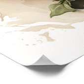 Paarse Petunias Bloemen Art Print Poster (Hoek)