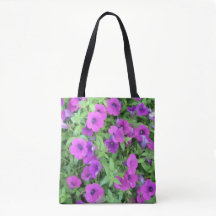 Paarse Petunias Canvas tas