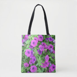 Paarse Petunias Canvas tas