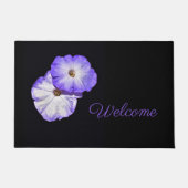 Paarse Petunias Deurmat (Voorkant)