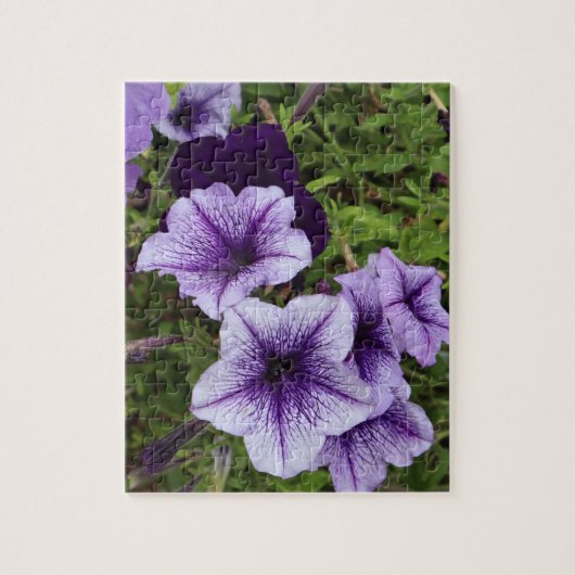 Paarse Petunia's Legpuzzel (Verticaal)