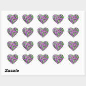 Paarse Petunias Stickers - Set van 20 (Vel)