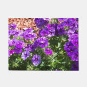 Paarse Phlox bloemen op een deurmat (Voorkant)