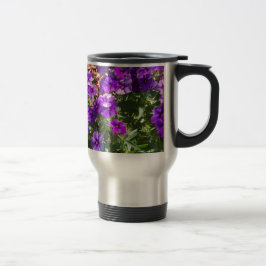 Paarse Phlox-bloemen Reisbeker