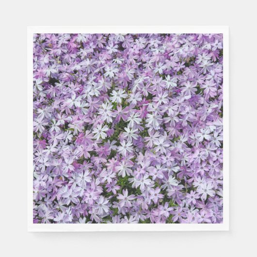 Paarse Phlox Flowers Servet (Voorkant)