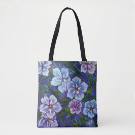 Paarse Phlox-Tas Tote Bag