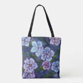 Paarse Phlox-Tas Tote Bag (Achterkant)