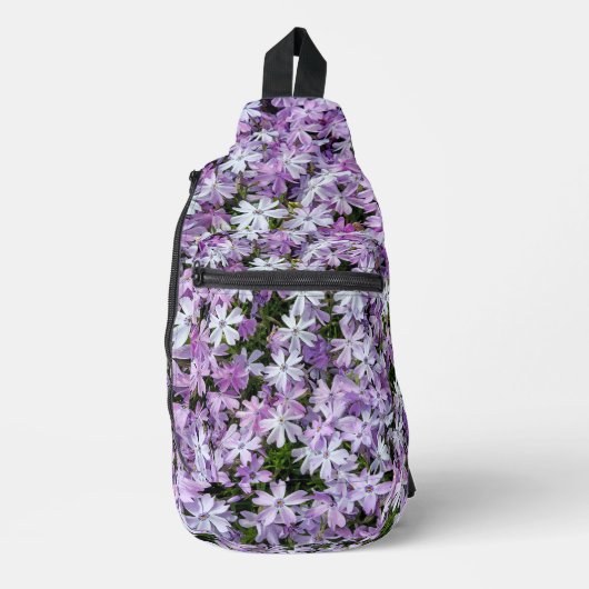 Paarse Phlox-tuin Sling Bag (Voorkant)