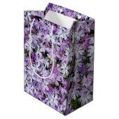 Paarse Phlox voor Verjaardag Medium Cadeauzakje (Achterkant Gekanteld)