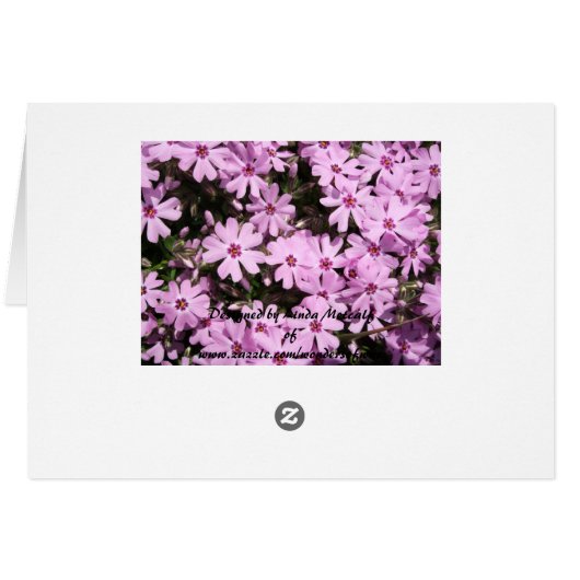 Paarse Phlox Wedding Table Sjabloon (Achterkant Horizontaal)