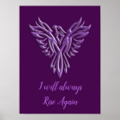 Paarse Phoenix, ik zal altijd weer stijgen Poster (Voorkant)