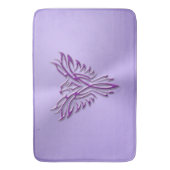 Paarse Phoenix stijgt op lila gepolijst uitzicht Badmat (Voorkant Verticaal)