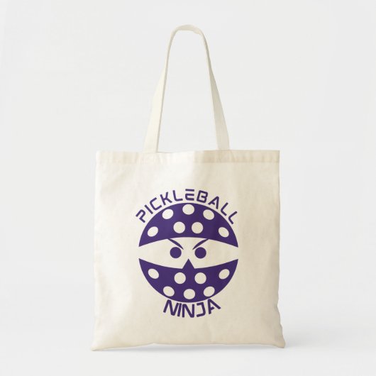 Paarse Pickleball Ninja Canvas tas (Voorkant)