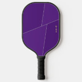 Paarse Pickleball Paddle gepersonaliseerd met naam (Voorkant)