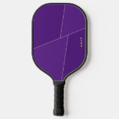 Paarse Pickleball Paddle gepersonaliseerd met naam (Achterkant)