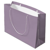 Paarse pig en lavender Field Gift Bag Groot Cadeauzakje (Achterkant Gekanteld)