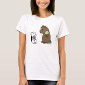Paarse Piggy Ice Cream T-shirt (Voorkant)