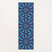Paarse pijpen  blauwe kaleidoscoop yogamat (Voorkant)