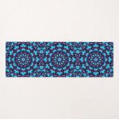 Paarse pijpen  blauwe kaleidoscoop yogamat (Voorkant (horizontaal))