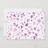 Paarse pinda's Floral Pasen Brunch Kaart (Achterkant)