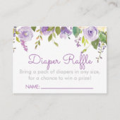 Paarse pinda's luierplaatjes voor rotatiepersen informatiekaartje (Voorkant)