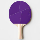 Paarse Ping Pong Paddle Gepersonaliseerd met Naam Tafeltennisbatje (Voorkant)