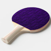 Paarse pingpongpeddel tafeltennisbatje (Voorkant Gekanteld)