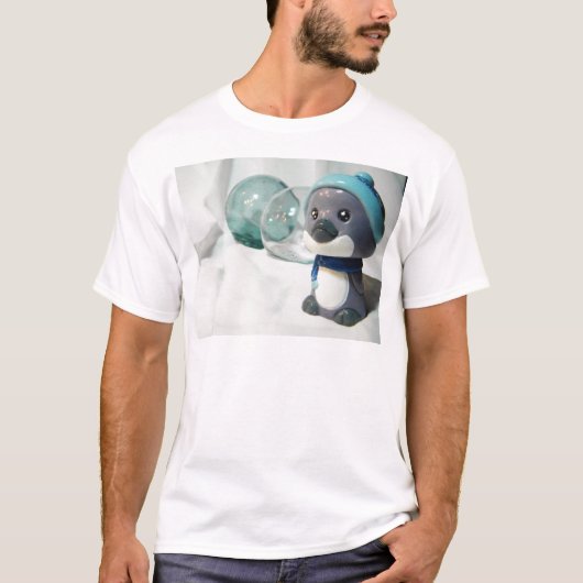 Paarse Pinguïn I T-shirt (Voorkant)
