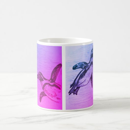 Paarse pinguïn mok (Center)