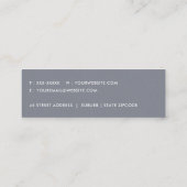 PAARSE PINK BLUE INK WASMIDDEL WATERVERF MINI VISITEKAARTJE (Achterkant)