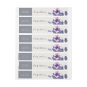 PAARSE PINK BLUE INK WASMIDDEL WATERVERF OMWIKKELBAAR ADRESLABEL (Vel)