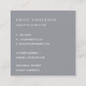 PAARSE PINK BLUE INK WASMIDDEL WATERVERF VIERKANTE VISITEKAARTJE (Achterkant)