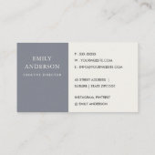 PAARSE PINK BLUE INK WASMIDDEL WATERVERF VISITEKAARTJE (Achterkant)