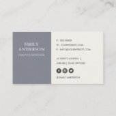 PAARSE PINK BLUE INK WASMIDDEL WATERVERF VISITEKAARTJE (Achterkant)