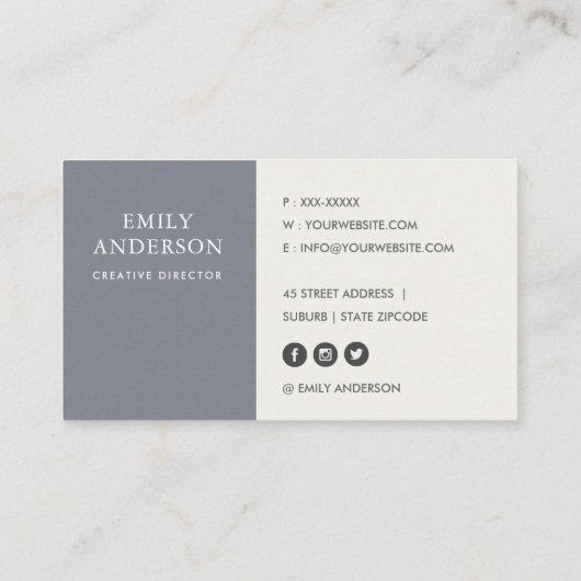 PAARSE PINK BLUE INK WASMIDDEL WATERVERF VISITEKAARTJE (Achterkant)