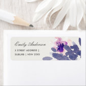 PAARSE PINK INK WASH WATERVERF FLORAL ADDRUK ETIKET (Insitu)