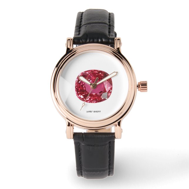 Paarse PInkish Horloge (Voorkant)