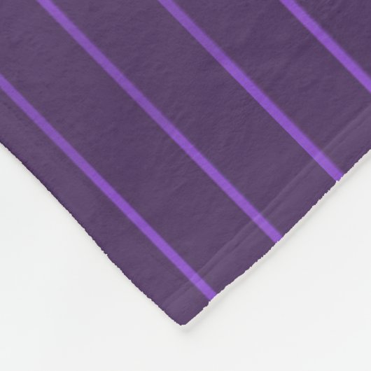 Paarse pinstripes fleece deken (Hoek)