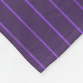 Paarse pinstripes fleece deken (Hoek)
