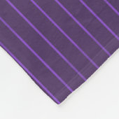 Paarse pinstripes fleece deken (Hoek)