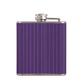 Paarse pinstripes heupfles (Achterkant)