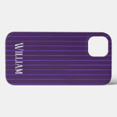 Paarse pinstripes Hoesje-Mate iPhone case (Achterkant (horizontaal))