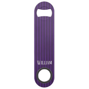 Paarse pinstripes speed flessenopener
